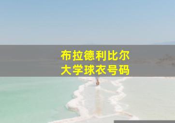 布拉德利比尔大学球衣号码