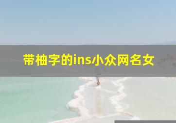 带柚字的ins小众网名女