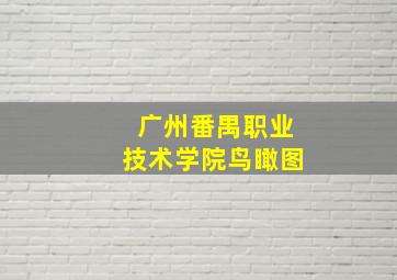 广州番禺职业技术学院鸟瞰图