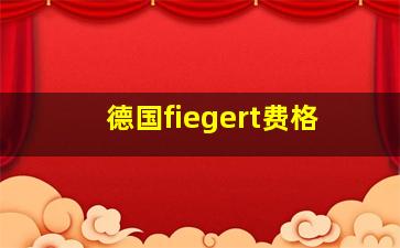 德国fiegert费格