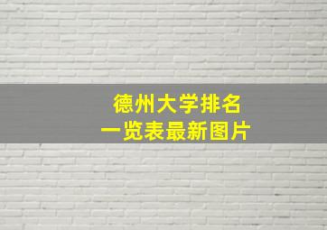 德州大学排名一览表最新图片