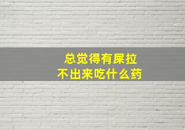 总觉得有屎拉不出来吃什么药