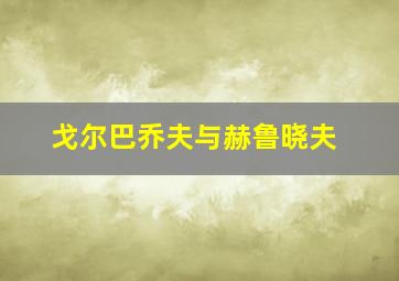 戈尔巴乔夫与赫鲁晓夫