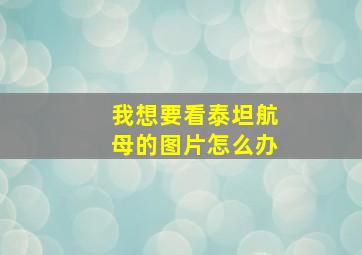 我想要看泰坦航母的图片怎么办