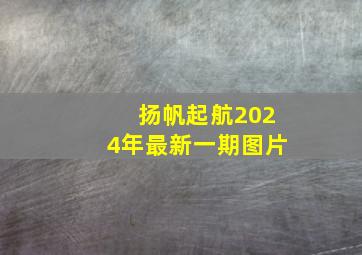 扬帆起航2024年最新一期图片