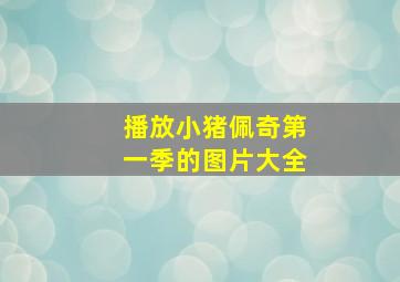 播放小猪佩奇第一季的图片大全