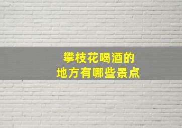 攀枝花喝酒的地方有哪些景点