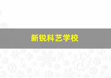 新锐科艺学校