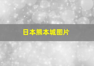 日本熊本城图片