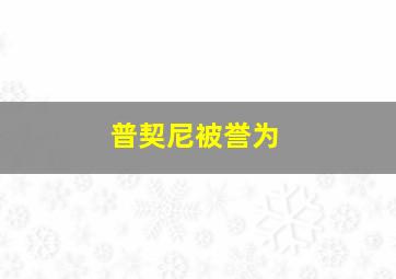 普契尼被誉为