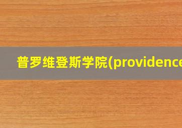 普罗维登斯学院(providence)