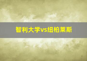 智利大学vs纽柏莱斯