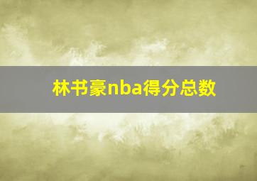 林书豪nba得分总数