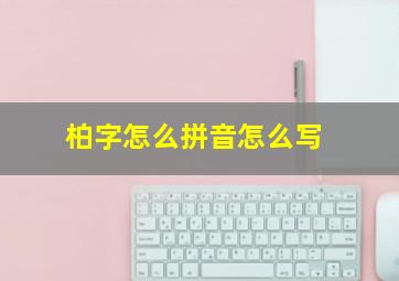 柏字怎么拼音怎么写