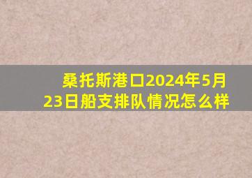 桑托斯港口2024年5月23日船支排队情况怎么样