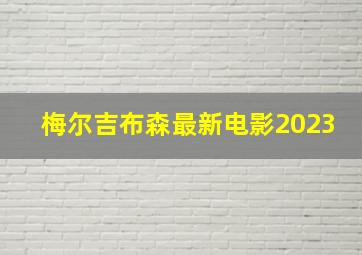 梅尔吉布森最新电影2023