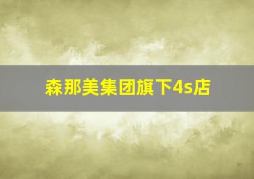 森那美集团旗下4s店