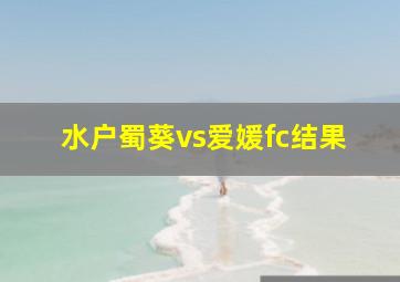 水户蜀葵vs爱媛fc结果