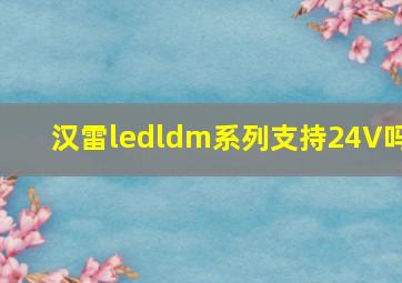 汉雷ledldm系列支持24V吗