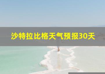 沙特拉比格天气预报30天