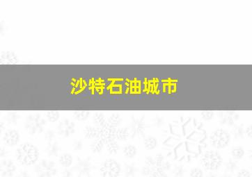 沙特石油城市