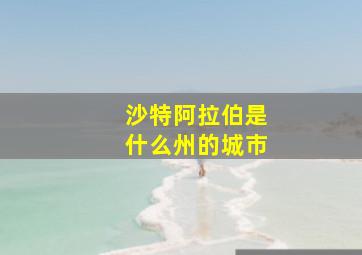 沙特阿拉伯是什么州的城市