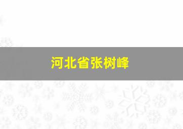 河北省张树峰