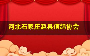 河北石家庄赵县信鸽协会