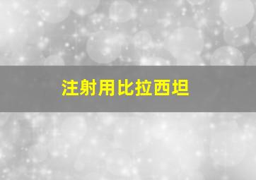 注射用比拉西坦