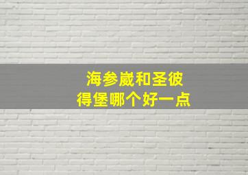 海参崴和圣彼得堡哪个好一点