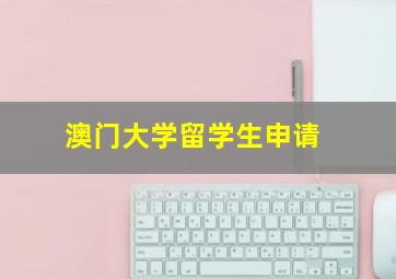 澳门大学留学生申请