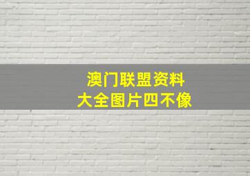 澳门联盟资料大全图片四不像