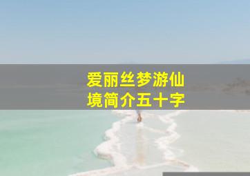 爱丽丝梦游仙境简介五十字