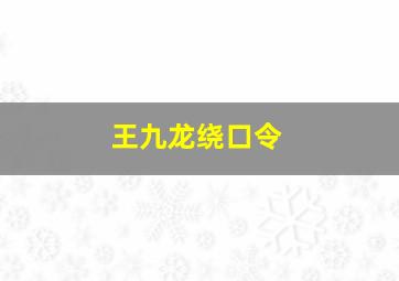 王九龙绕口令