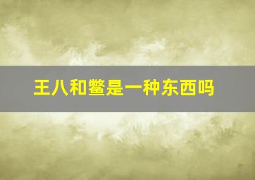 王八和鳖是一种东西吗