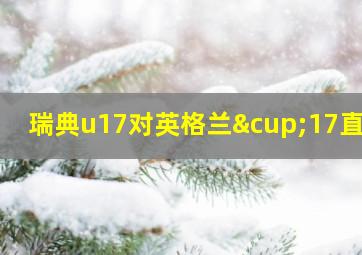 瑞典u17对英格兰∪17直播