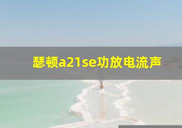 瑟顿a21se功放电流声