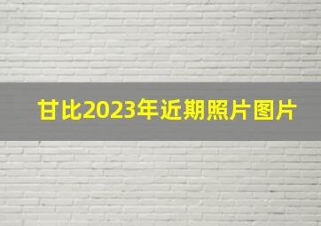 甘比2023年近期照片图片