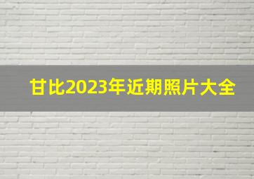 甘比2023年近期照片大全