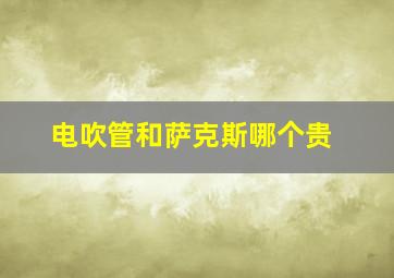 电吹管和萨克斯哪个贵