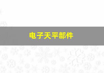 电子天平部件