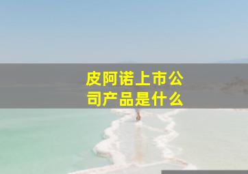 皮阿诺上市公司产品是什么