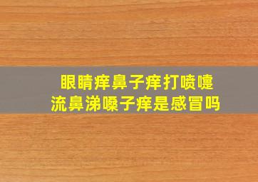 眼睛痒鼻子痒打喷嚏流鼻涕嗓子痒是感冒吗