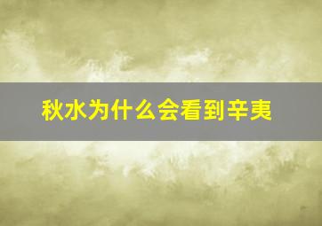 秋水为什么会看到辛夷