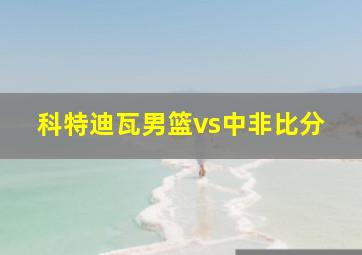 科特迪瓦男篮vs中非比分