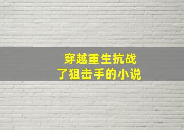 穿越重生抗战了狙击手的小说