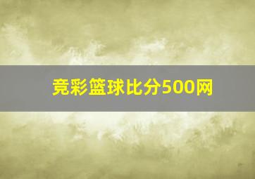 竞彩篮球比分500网