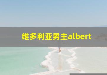 维多利亚男主albert