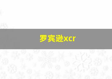 罗宾逊xcr