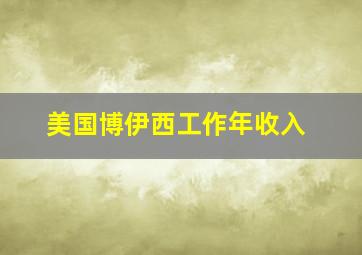 美国博伊西工作年收入